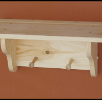 Knotty Pine Peg Shelf